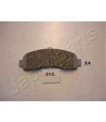 JAPAN PARTS - PA012AF - Колодки передние дисковые NISSAN Mi...